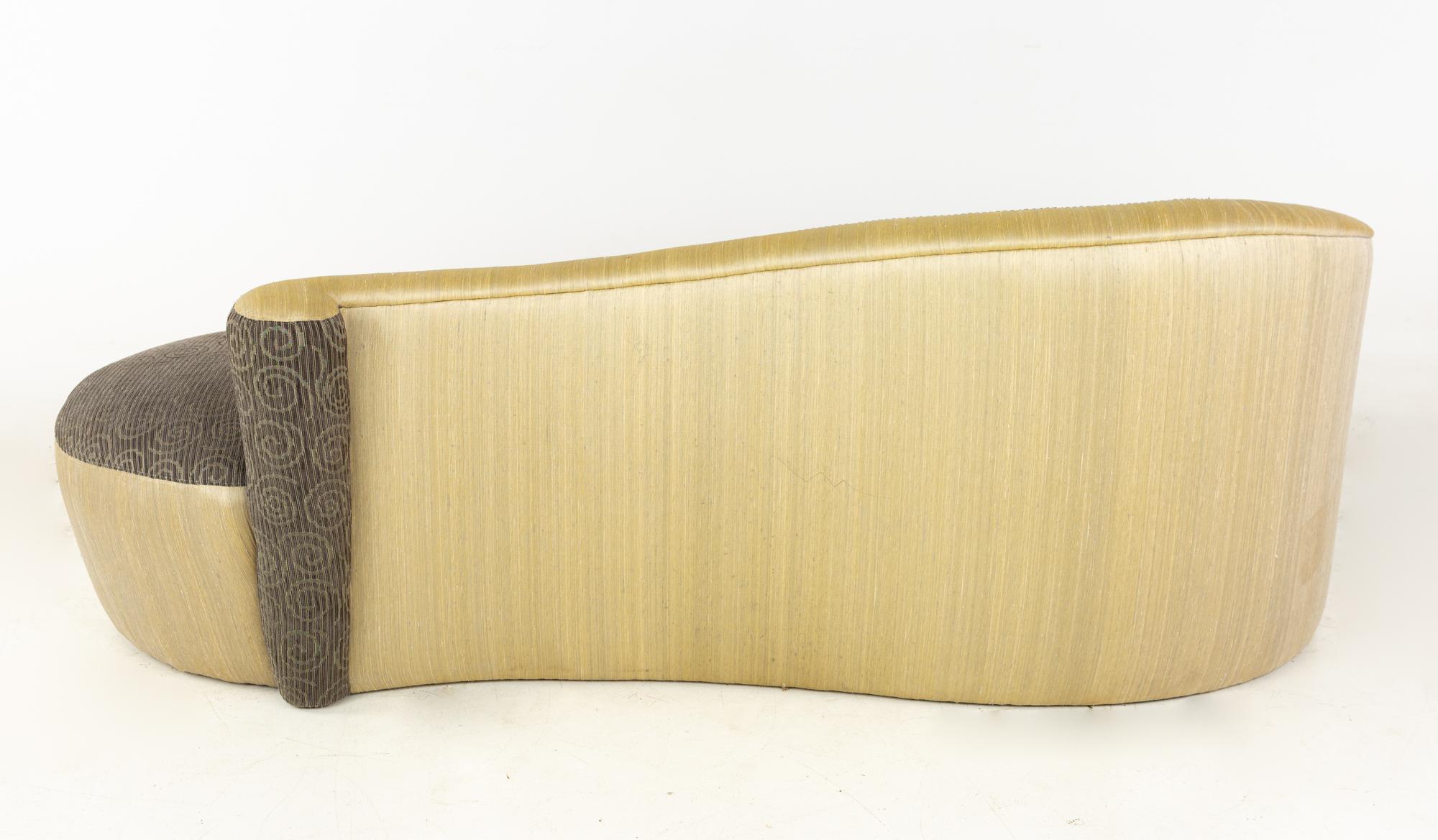 Vladimir Kagan for Weiman Mid Century Chaise Sofa 3