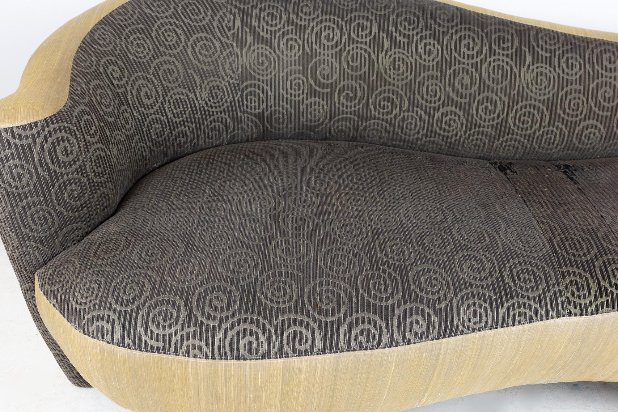 Vladimir Kagan for Weiman Mid Century Chaise Sofa In Good Condition In Franklin Park, IL