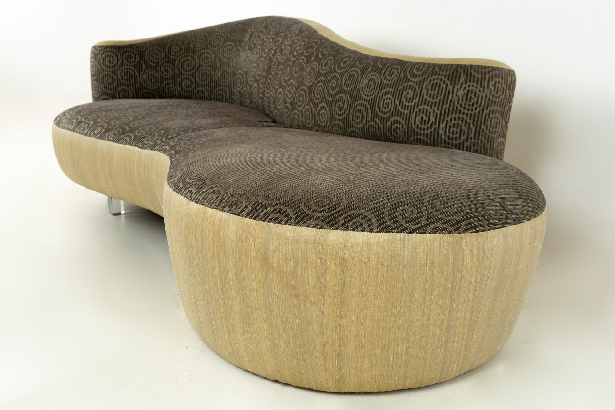 Late 20th Century Vladimir Kagan for Weiman Mid Century Chaise Sofa