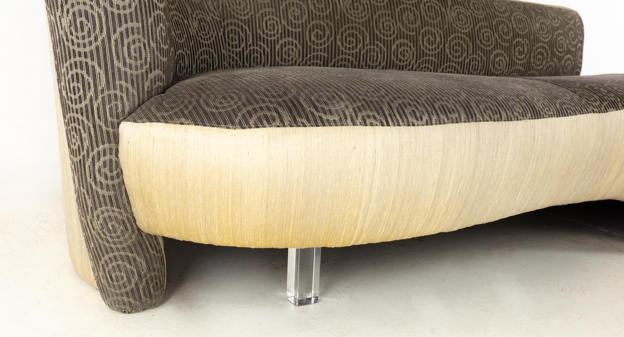 Vladimir Kagan for Weiman Mid Century Chaise Sofa 1