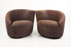 Vladimir Kagan for Weiman Mid Century Nautilus Lounge Chairs - A Pair