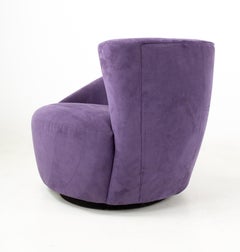 Weiman Midcentury Purple Nautilus Chair