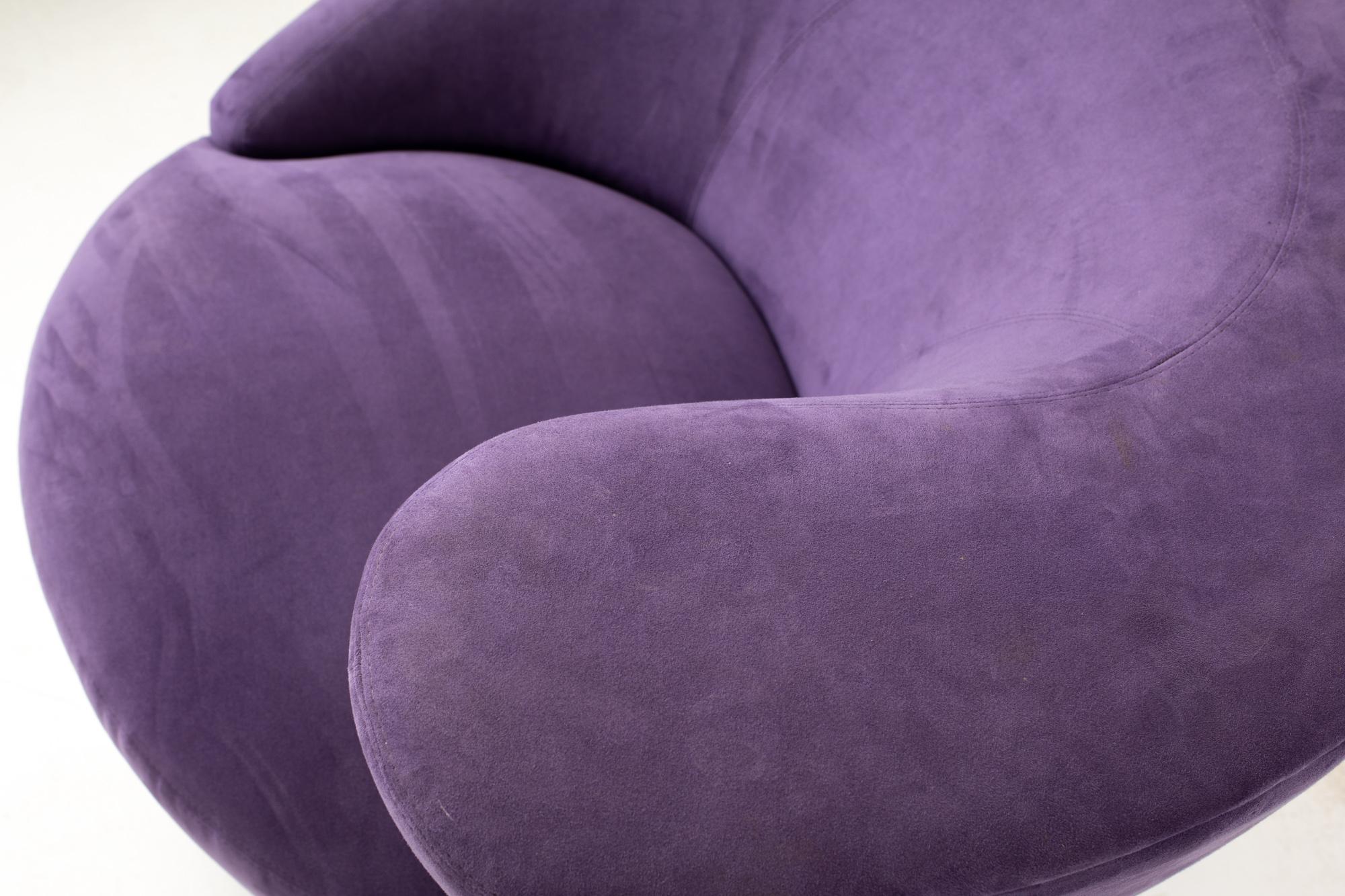 Weiman Midcentury Purple Nautilus Chair 1