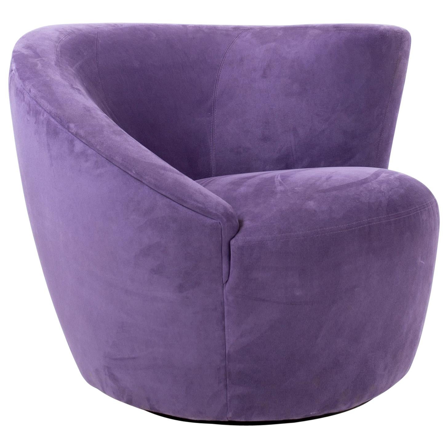 Weiman Midcentury Purple Nautilus Chair