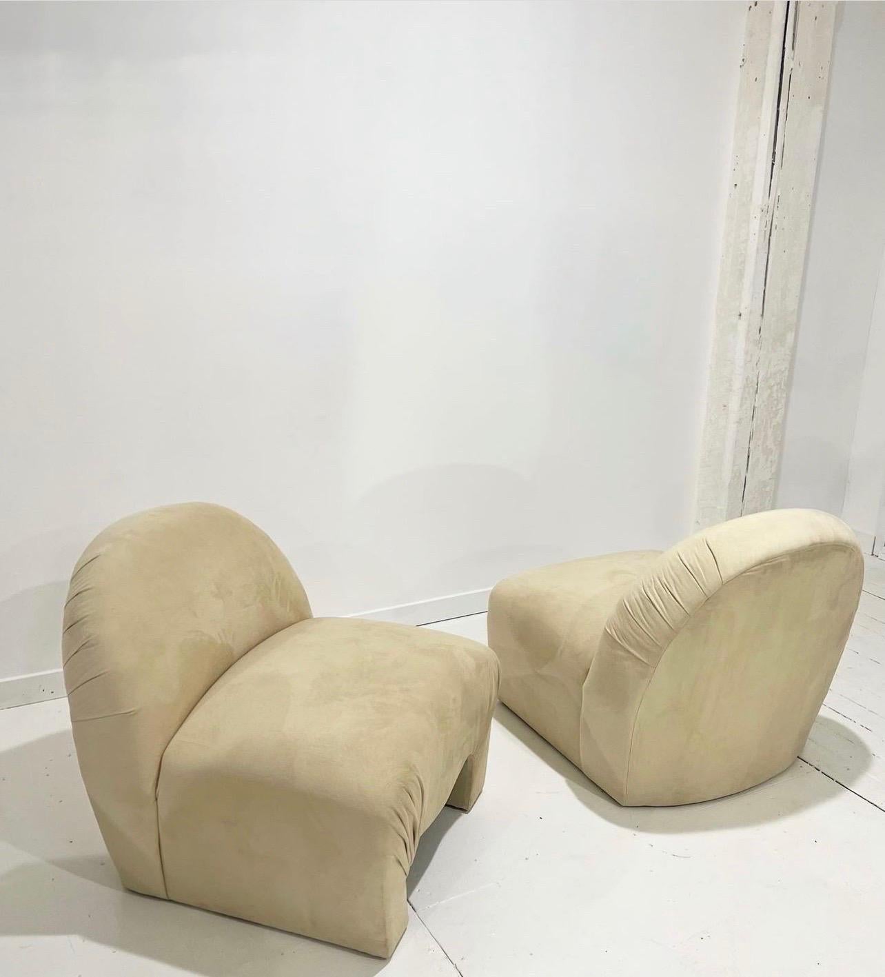 Late 20th Century Weiman Sculptural Lounge Chairs For Sale