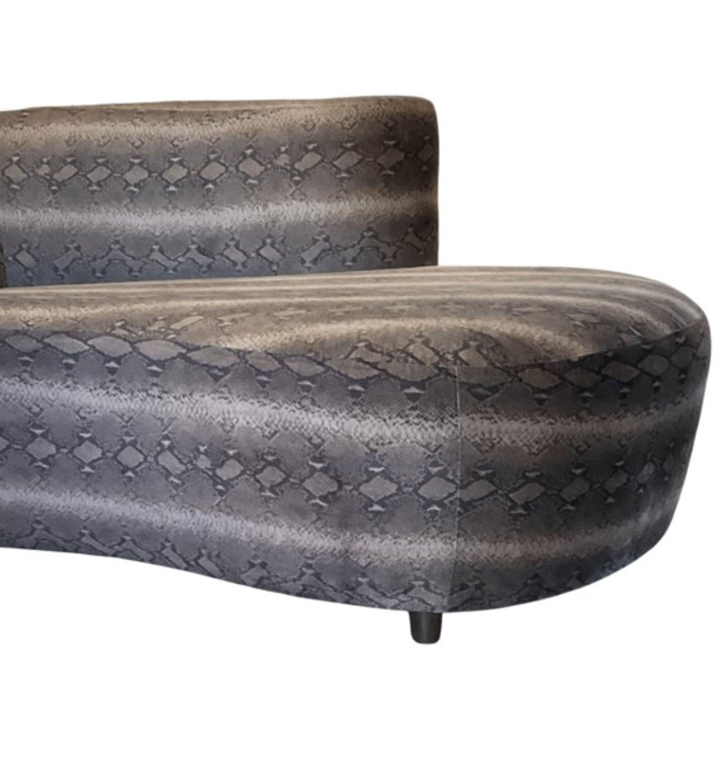Upholstery Vladimir Kagan for Weiman Snake Print Sofa