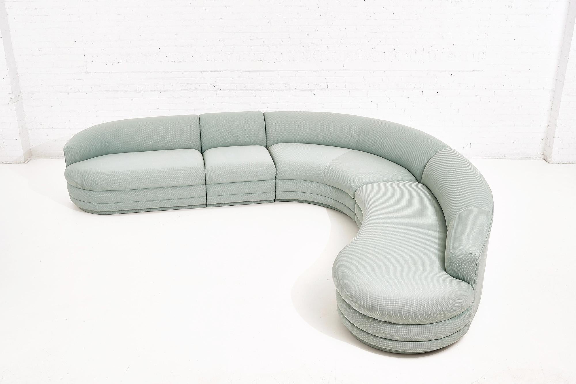 Vladimir Kagan für Preview, 4-teiliges Sofa mit Untergestell, 1988 (Moderne) im Angebot