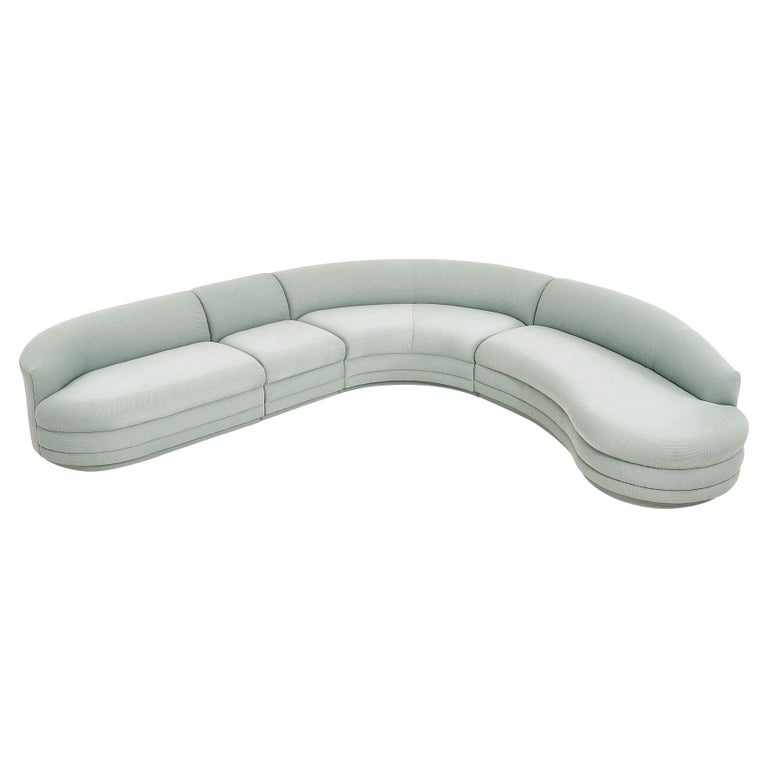 Weiman Curved Sectional Sofa, 1988 For Sale
