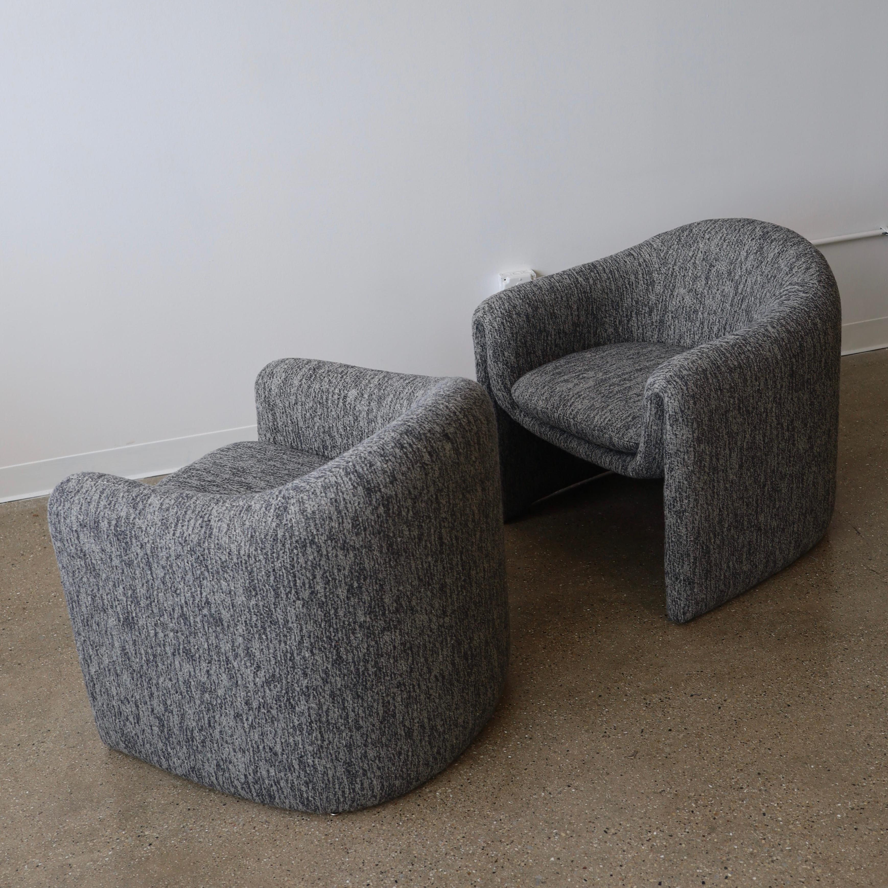 American Vladimir Kagan “Freeform” Chairs, a pair
