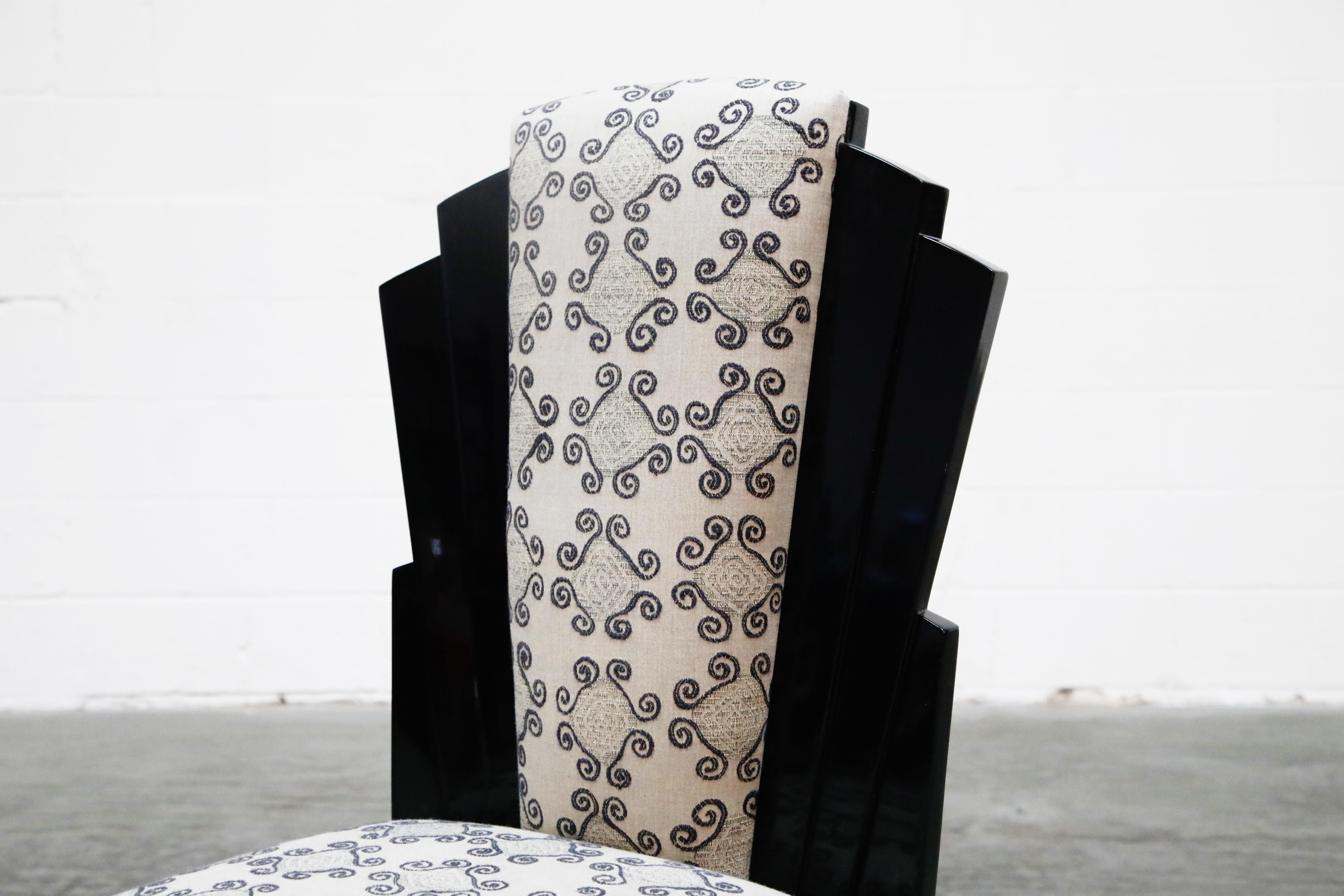 Vladimir Kagan Handmade Postmodern Dining Chairs, Set of Eight, 1980s, Signed For Sale 5