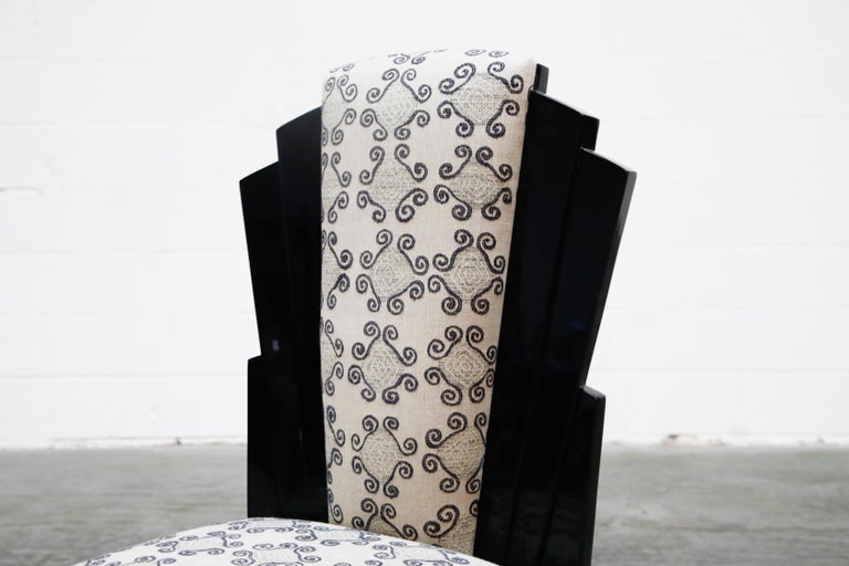 Vladimir Kagan Handmade Postmodern Dining Chairs, Set of Eight, 1980s, Signed For Sale 6