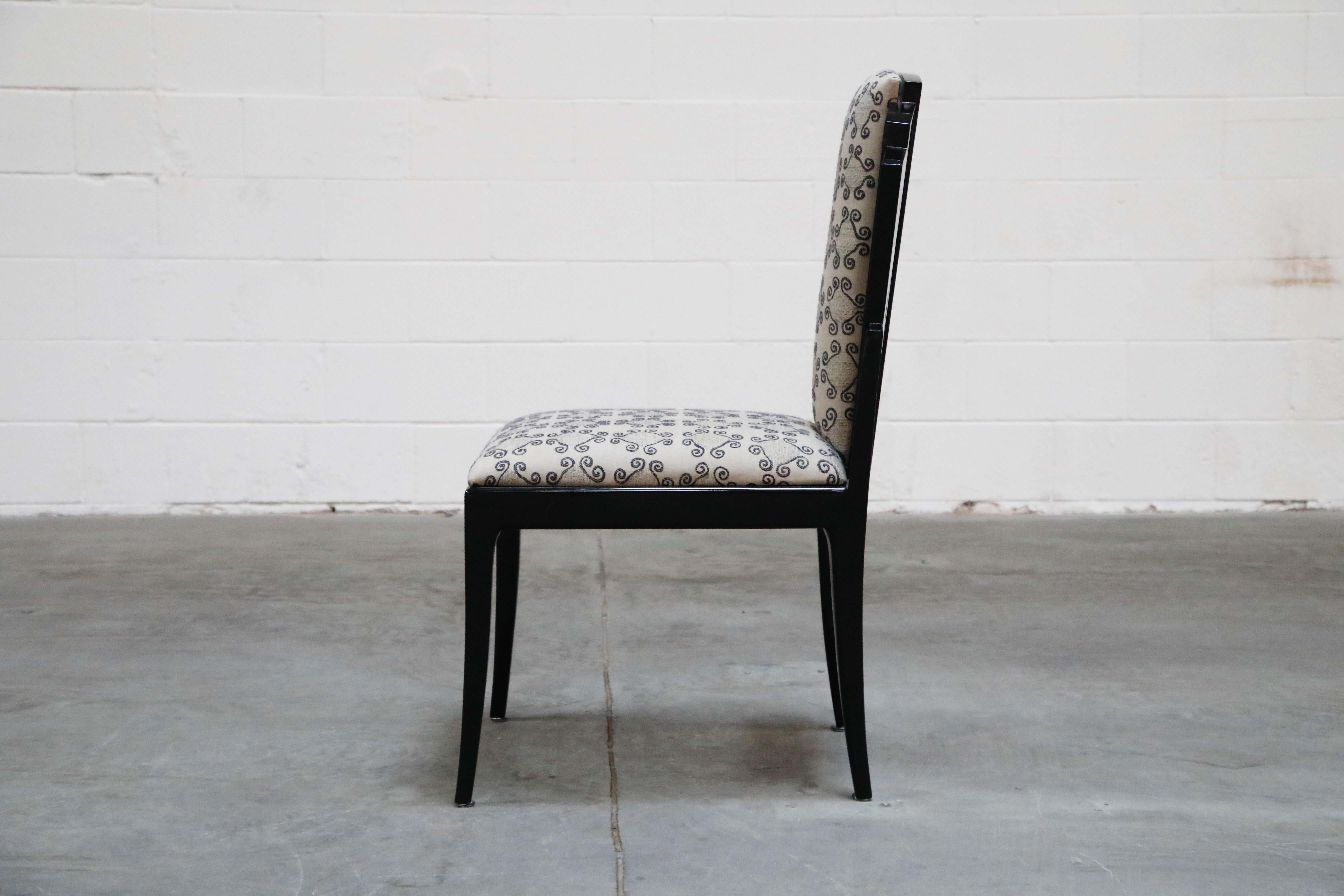 American Vladimir Kagan Handmade Postmodern Dining Chairs, Set of Eight, 1980s, Signed For Sale