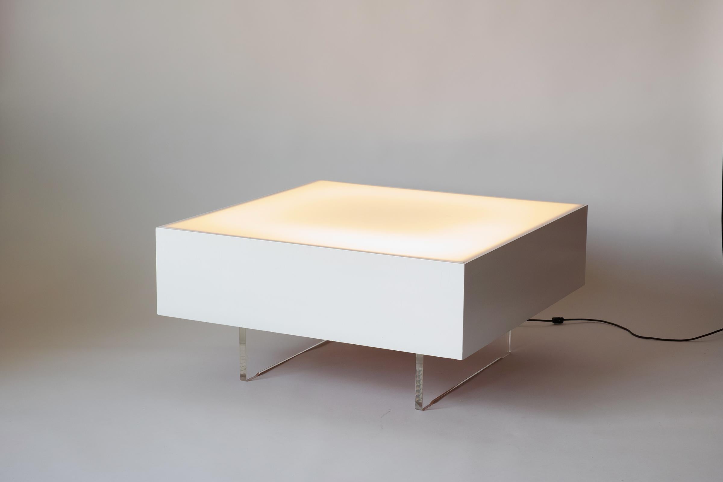 Modern Illuminated Omnibus Coffee or End Table For Sale