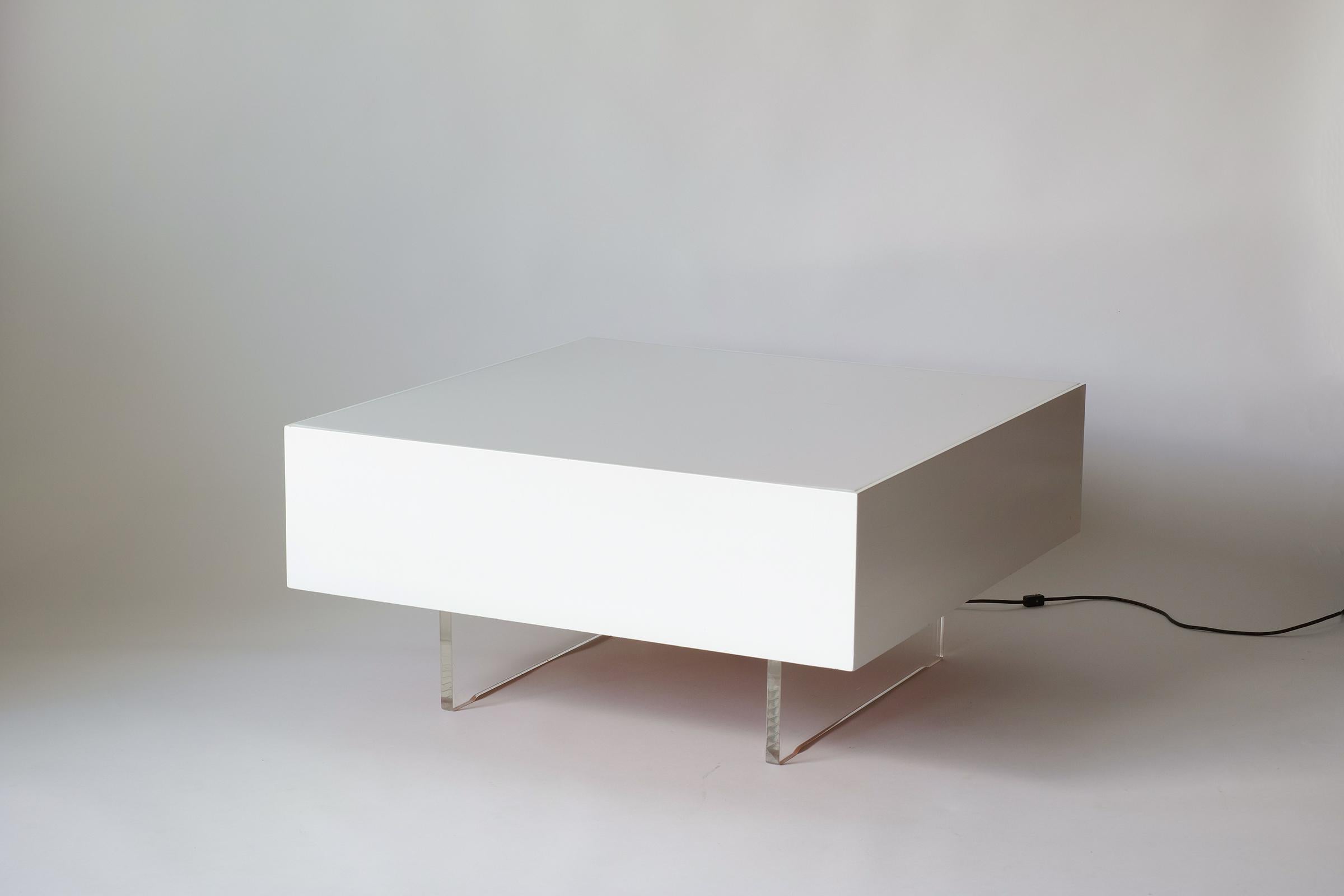 American Illuminated Omnibus Coffee or End Table For Sale