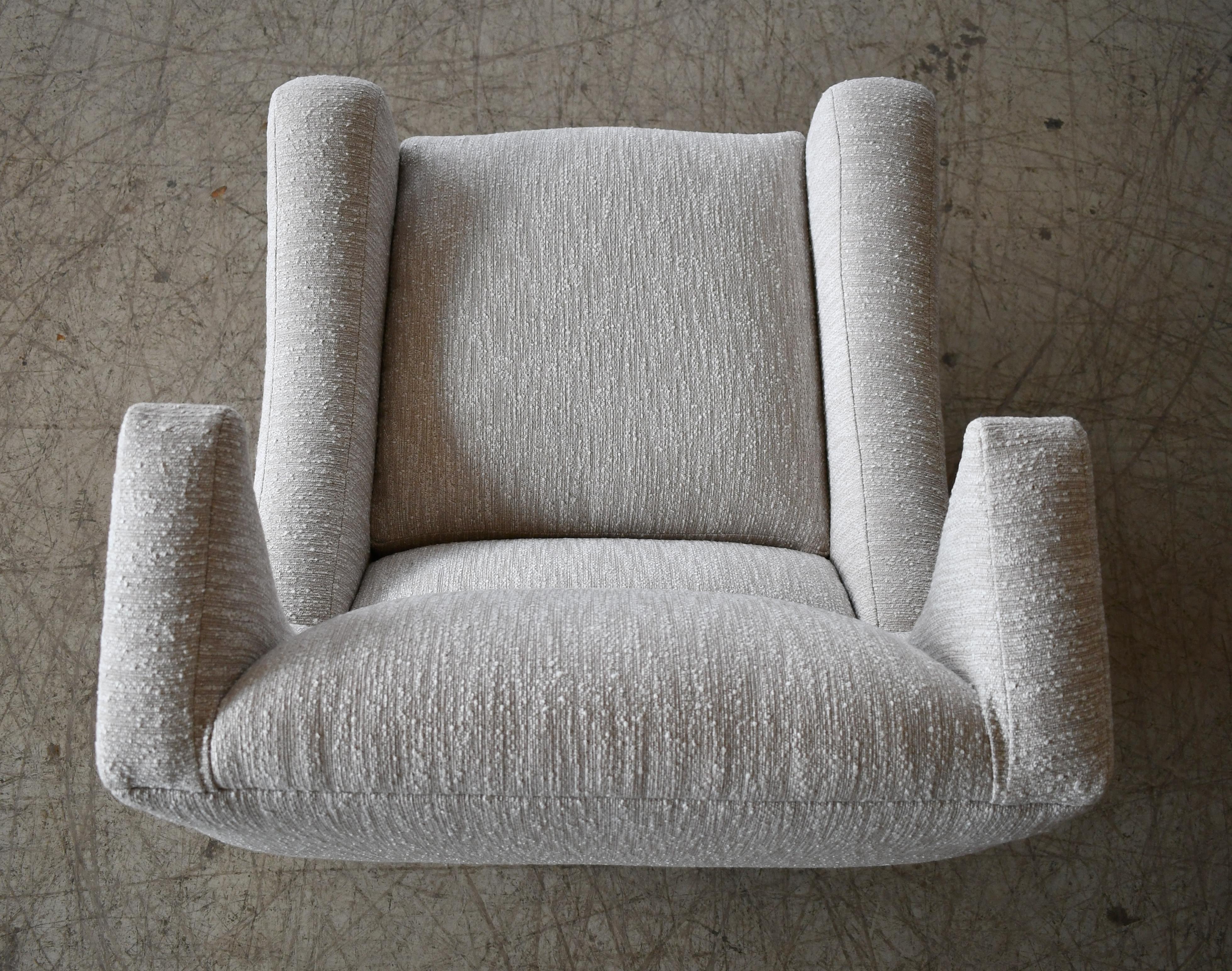 Vladimir Kagan Silla reclinable con respaldo Juno recién retapizada en venta 4