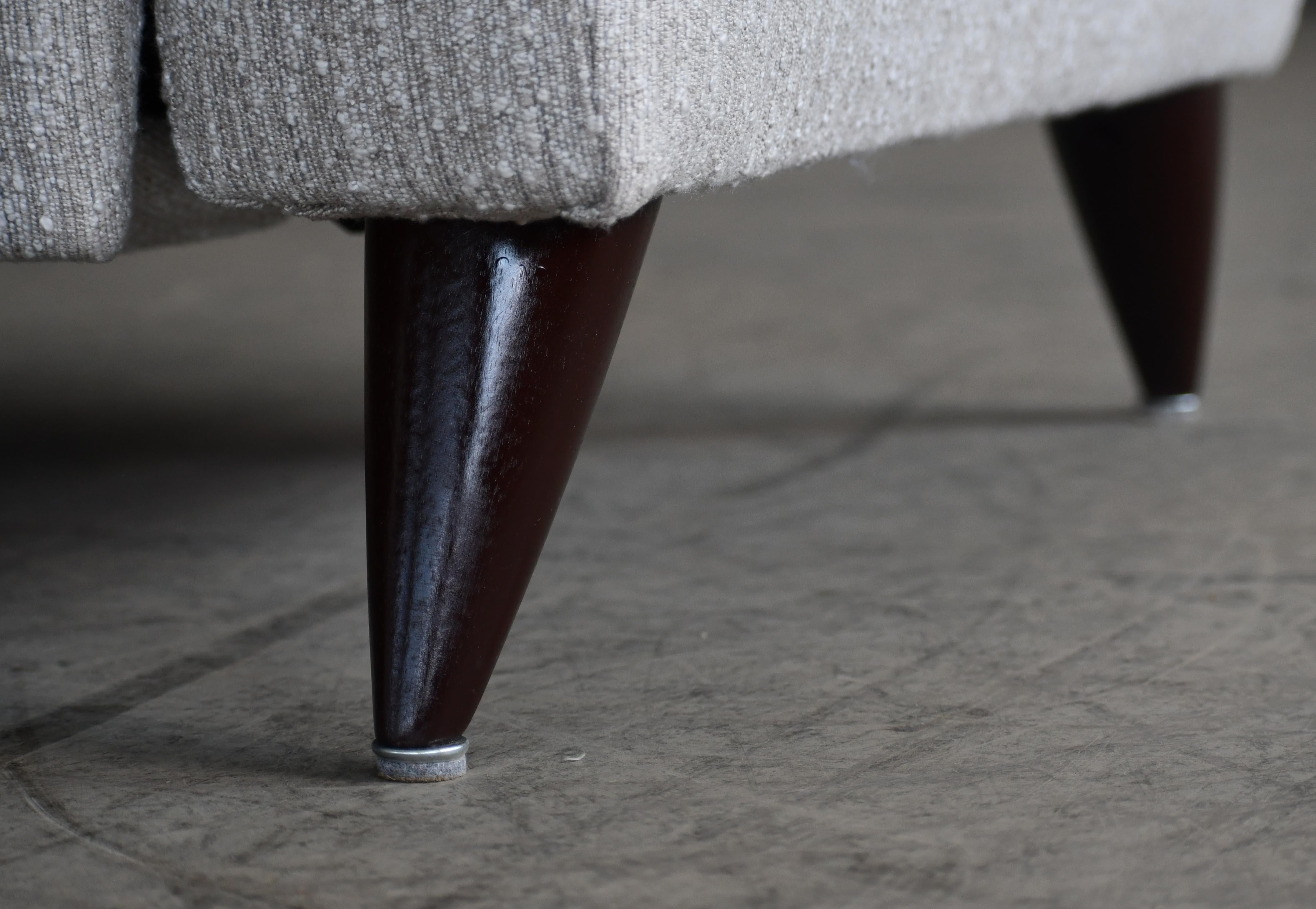 Vladimir Kagan Silla reclinable con respaldo Juno recién retapizada en venta 2