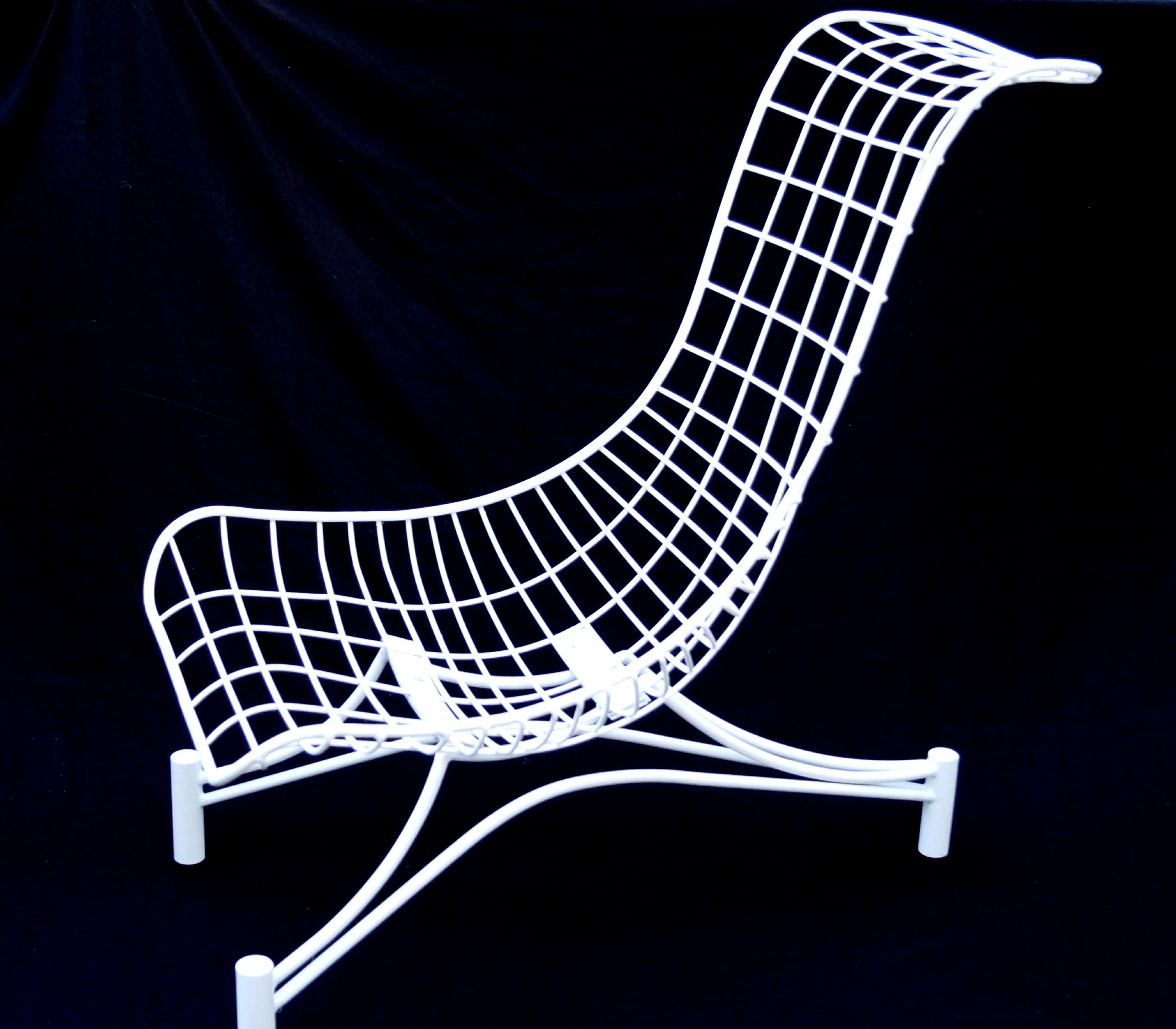 Mid-Century Modern Vladimir Kagan Capricorn Series Indoor Outdoor Lounge Chair For Sale