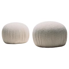 Used Vladimir Kagan Large Boucle Poufs