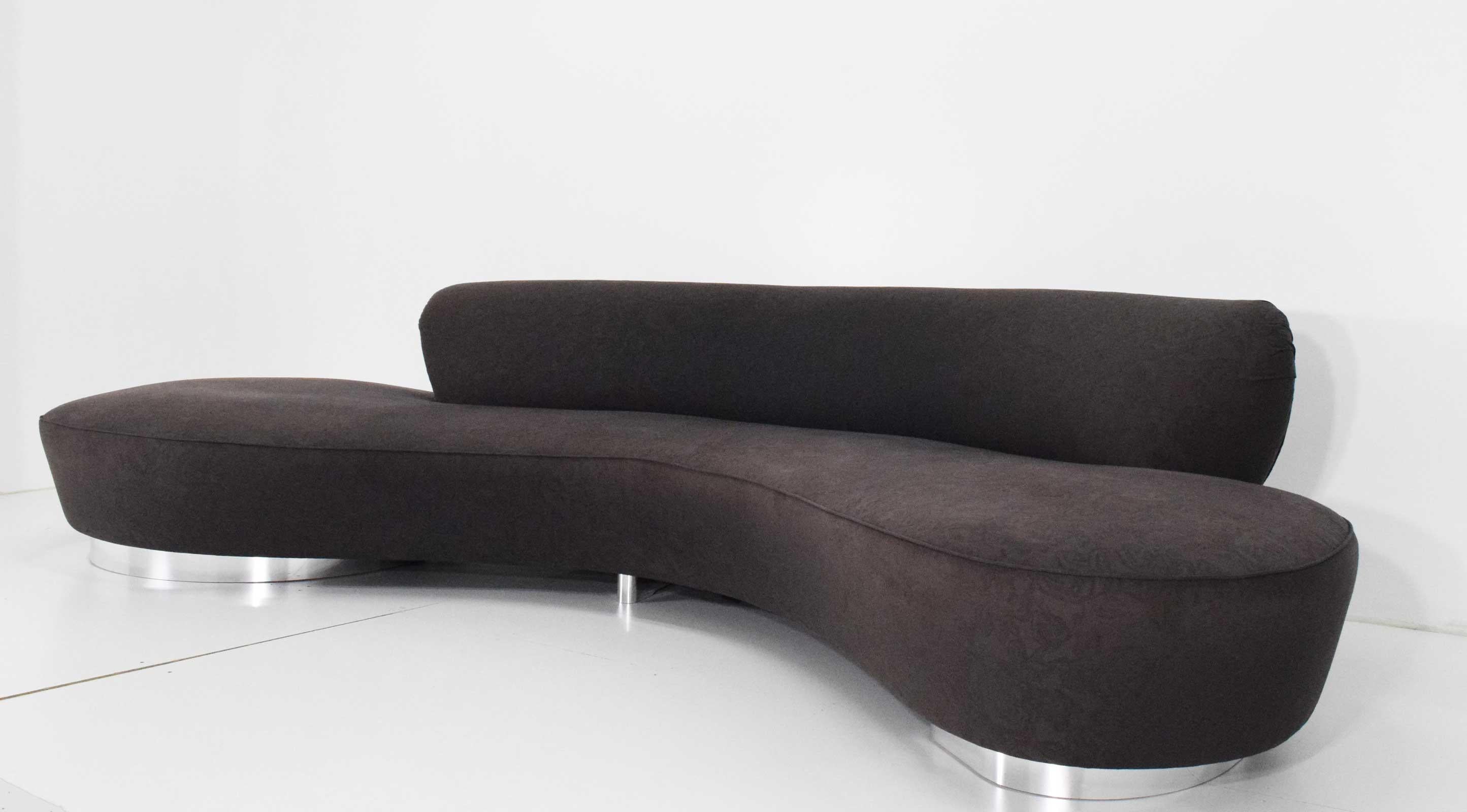 Mid-Century Modern Vladimir Kagan Large Serpentine Sofa