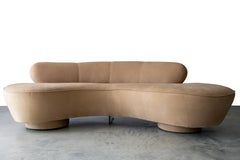 Vladimir Kagan Long Island Cloud Sofa für Directional mit Lucite-Bein-Stühle