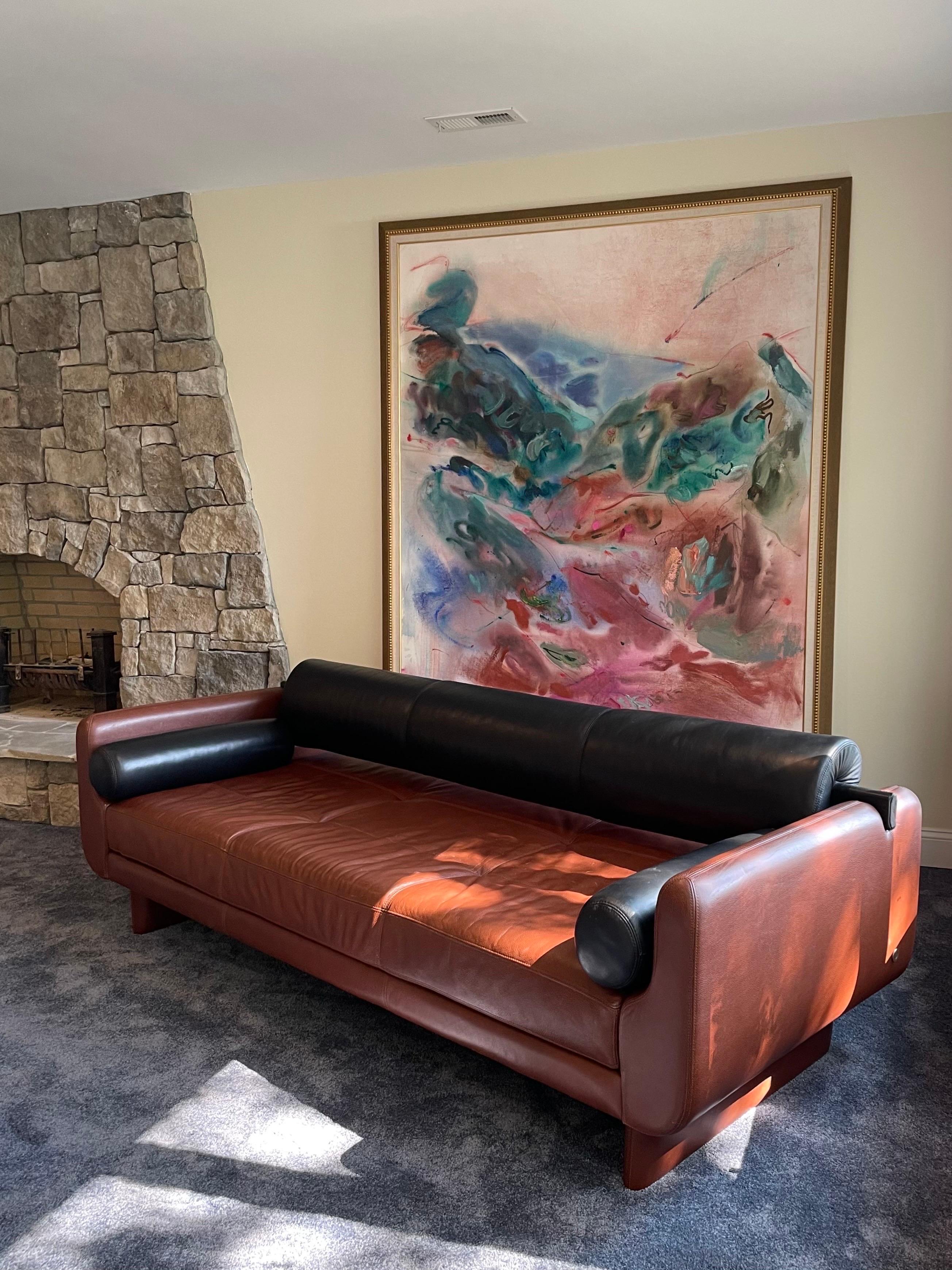 Vladimir Kagan “Matinee” Leather Sofa /Daybed for American Leather 4