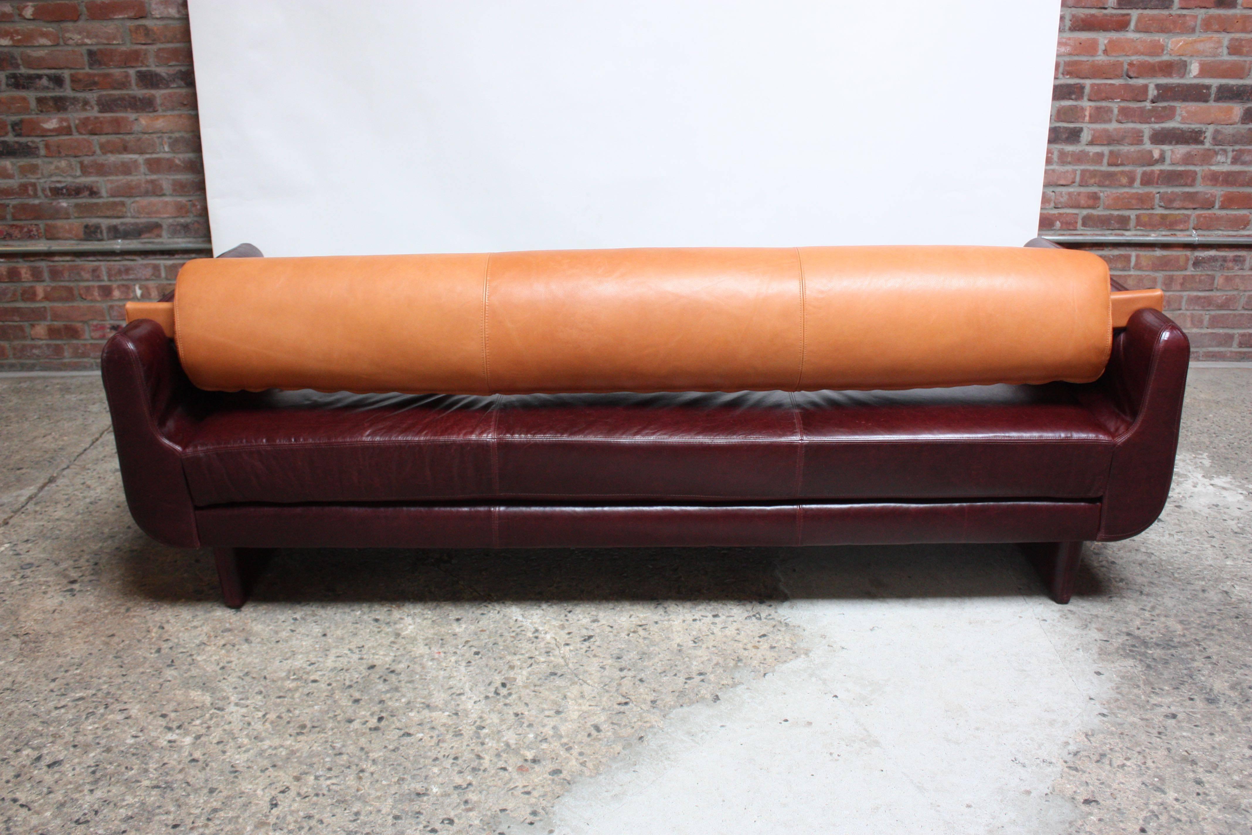 Late 20th Century Vladimir Kagan 'Matinee' Sofa / Daybed in Leather