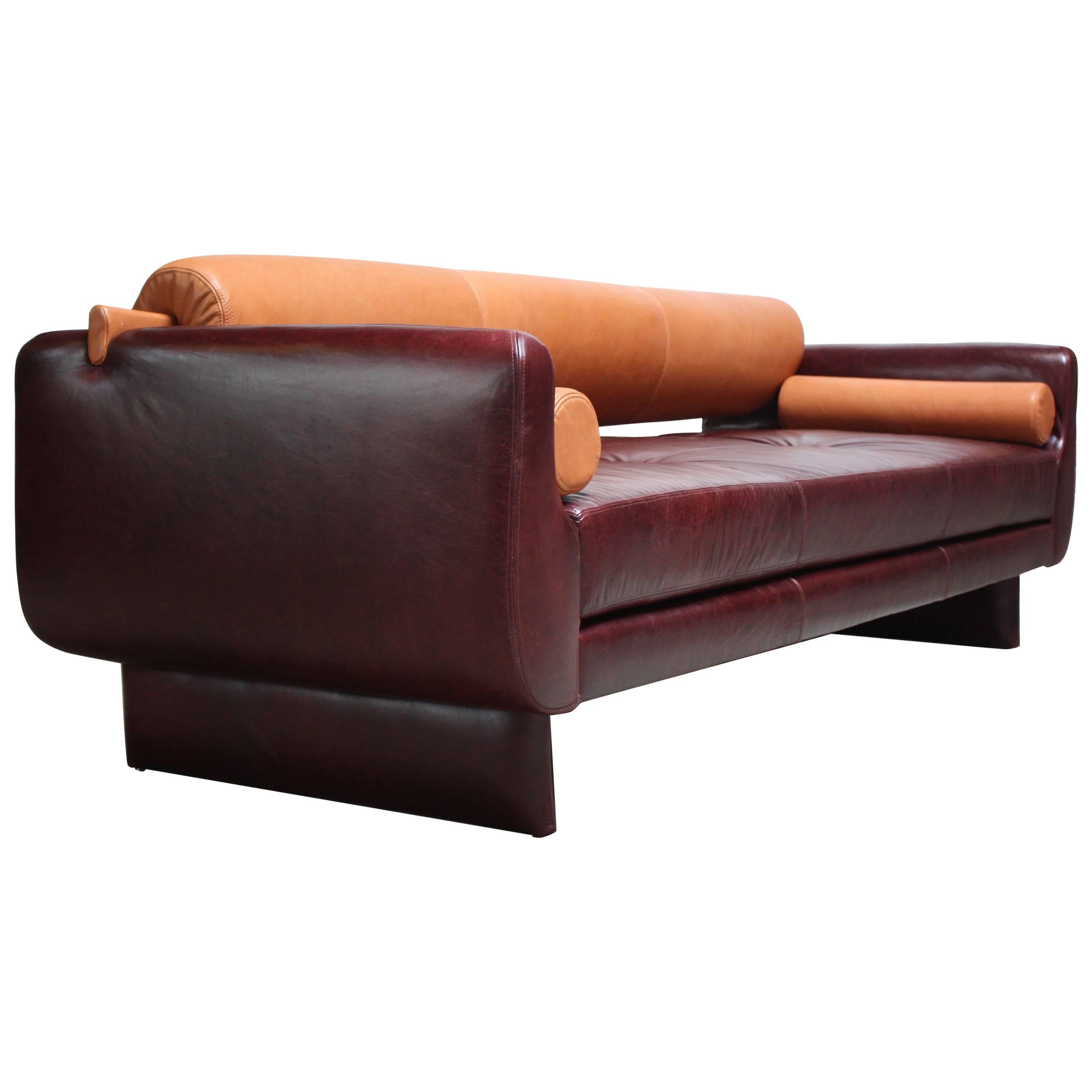 Vladimir Kagan 'Matinee' Sofa / Daybed in Leather