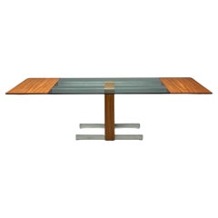 Vladimir Kagan, Mid-Century Modern, Dining Table, Zebrawood, Glass, USA, 1967