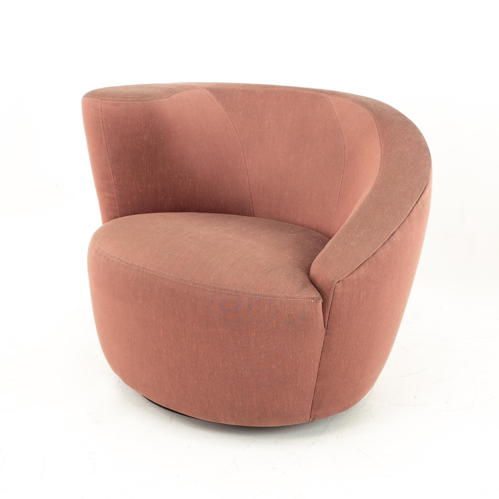 Upholstery Mid Century Nautilus Lounge Chair