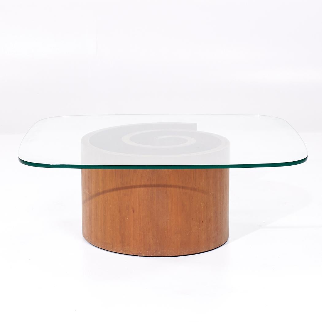 Américain Table basse à escargots en noyer du milieu du siècle de Vladimir Kagan en vente