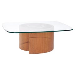 Vladimir Kagan Schnecken-Couchtisch aus Nussbaumholz, Mitte des Jahrhunderts
