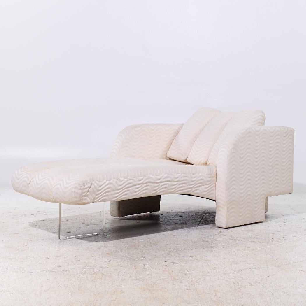 Silla Chaise Longue Vladimir Kagan Modelo 7530 Deco Moderno de mediados de siglo en venta