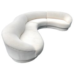 Vladimir Kagan Modular Three Piece Biomorphic Sectional Sofa