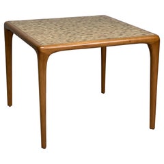 Vladimir Kagan Murano Glass Tile Top Game Table