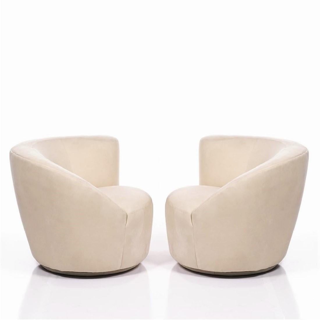 vladimir kagan nautilus swivel lounge chair