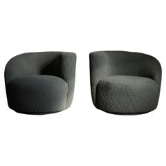 Vladimir Kagan "Nautilus" Swivel Chairs for Directional, 1990s