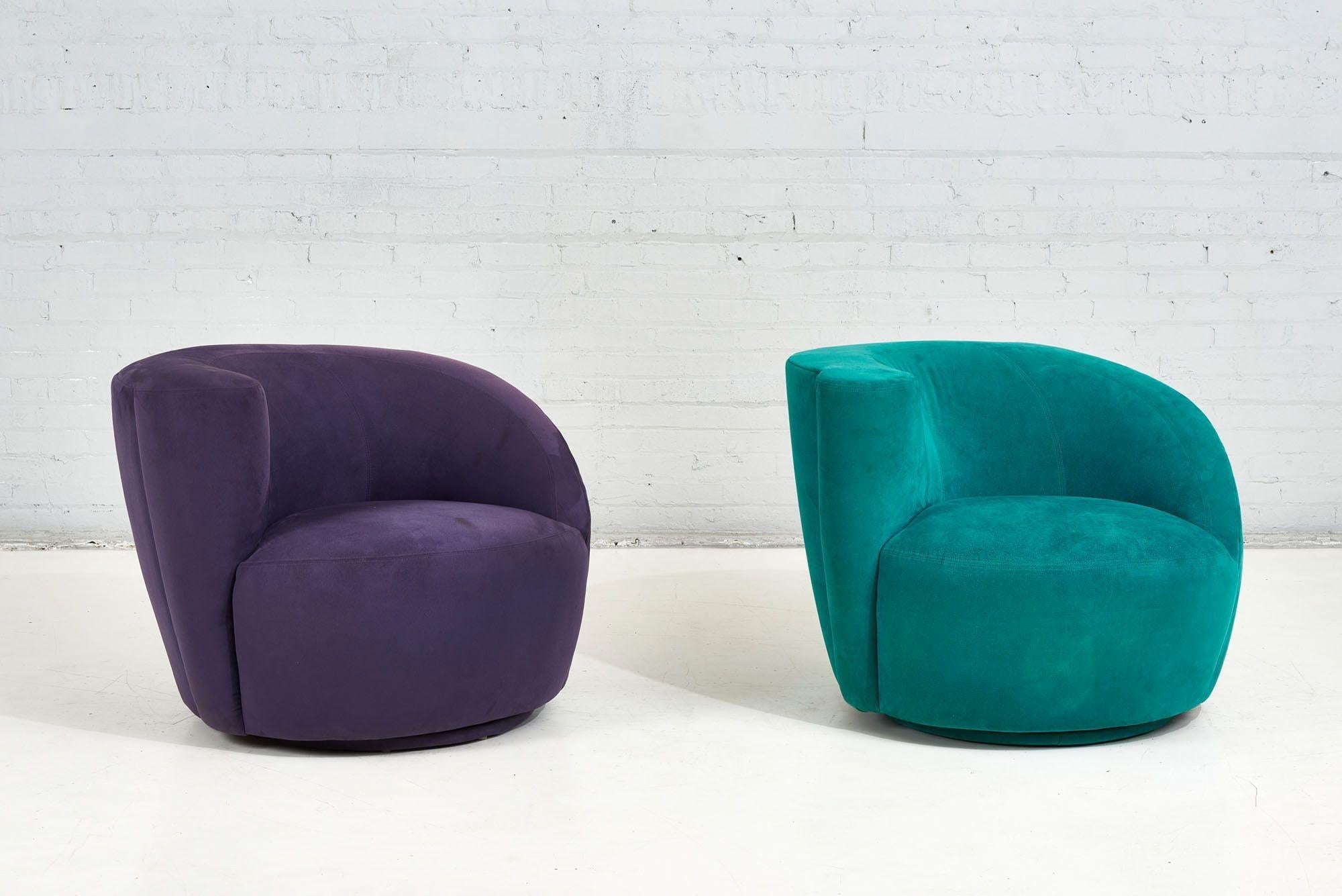 Vladimir Kagan Nautilus Swivel Lounge Chair, 1990 1