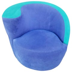 Vladimir Kagan "Nautilus" Swivel Lounge Chair