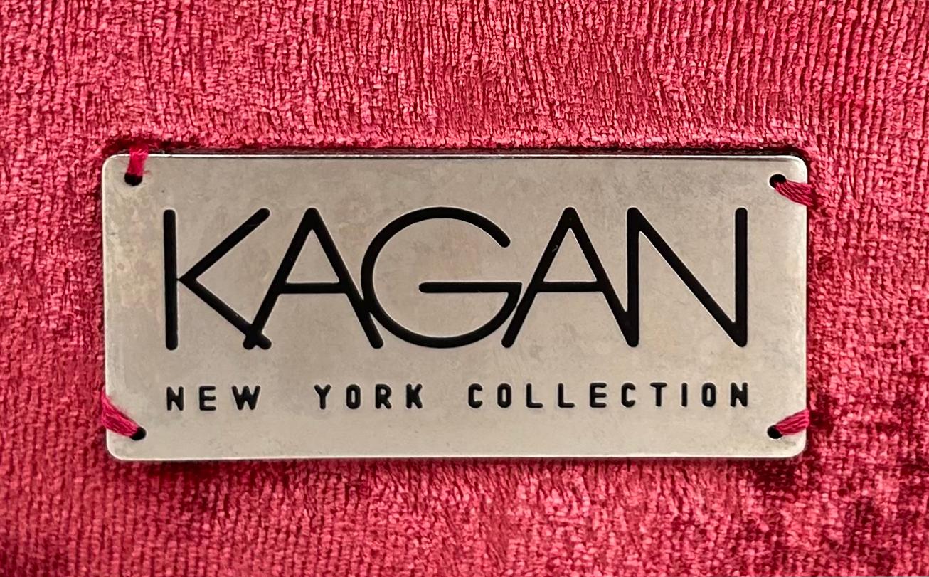 Chaise pivotante de la collection New York Vladimir Kagan avec tapisserie d'origine en vente 6