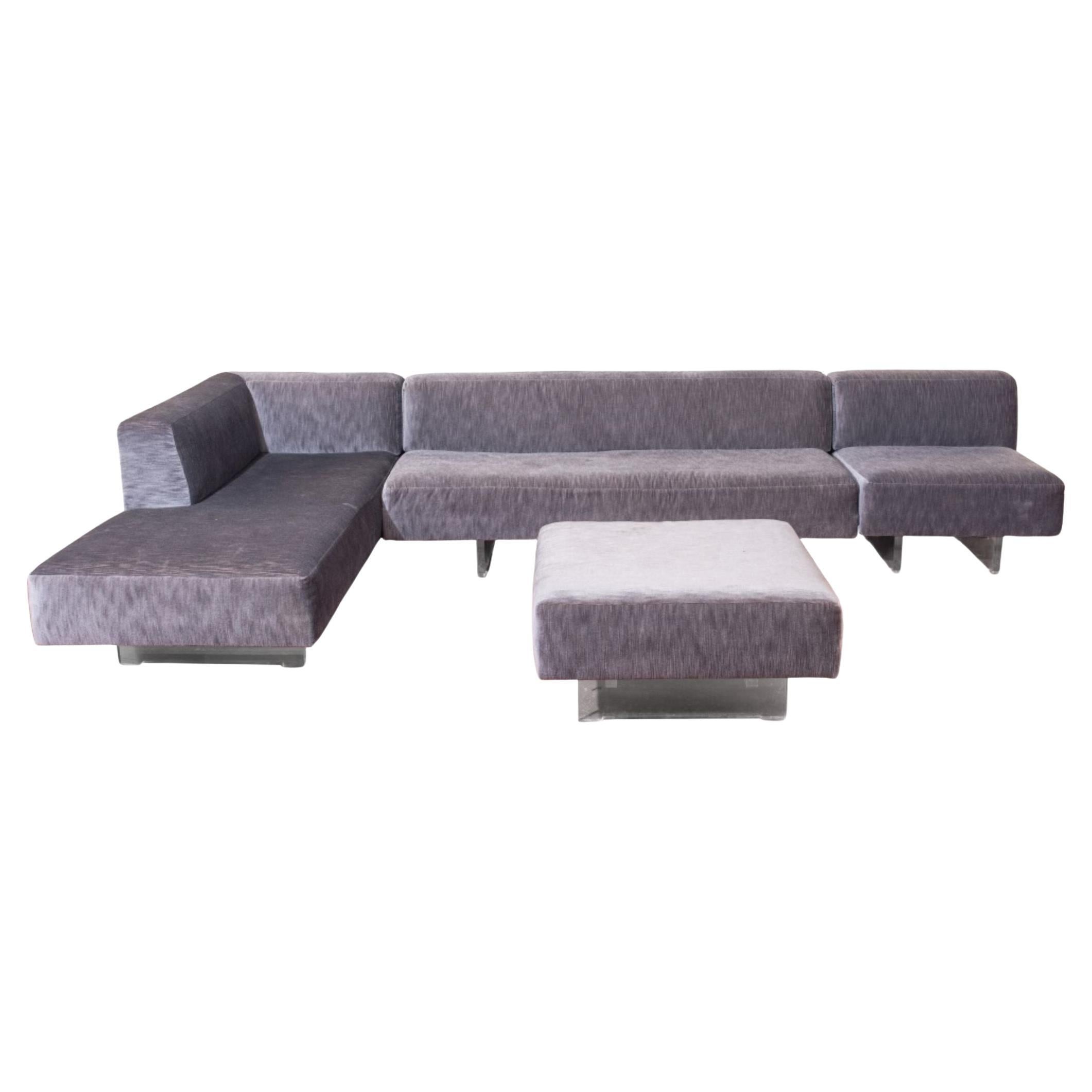 Vladimir Kagan Omnibus Four Piece Sectional Sofa For Sale