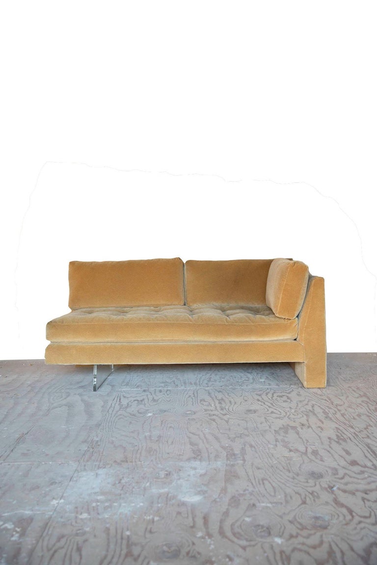 Designed in 1953 by Vladimir Kagan, the Omnibus sectional sofa is an 