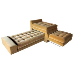 Vladimir Kagan Omnibus Modular Sofa in Mohair