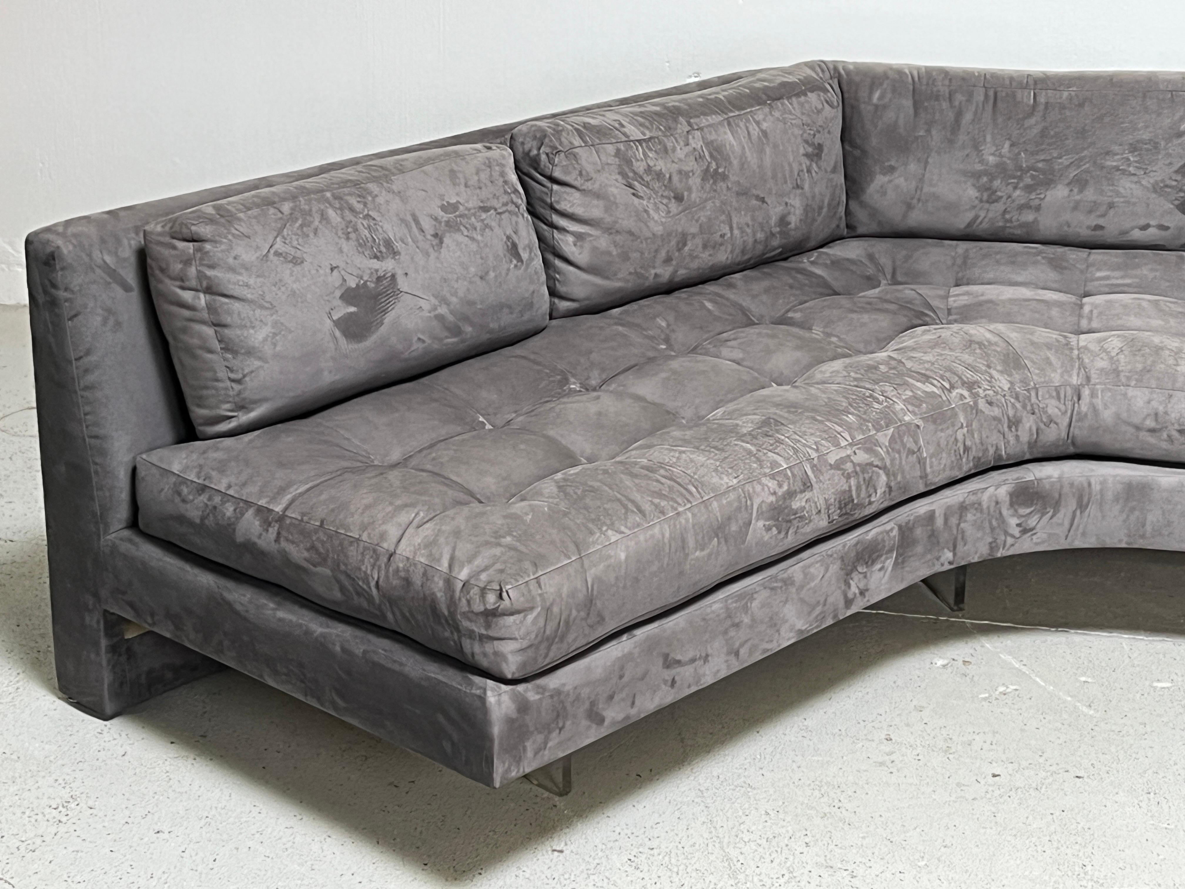 Fabric Vladimir Kagan Omnibus Sectional Sofa  For Sale