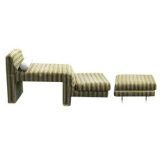 Vladimir Kagan Omnibus Sofa and Ottoman