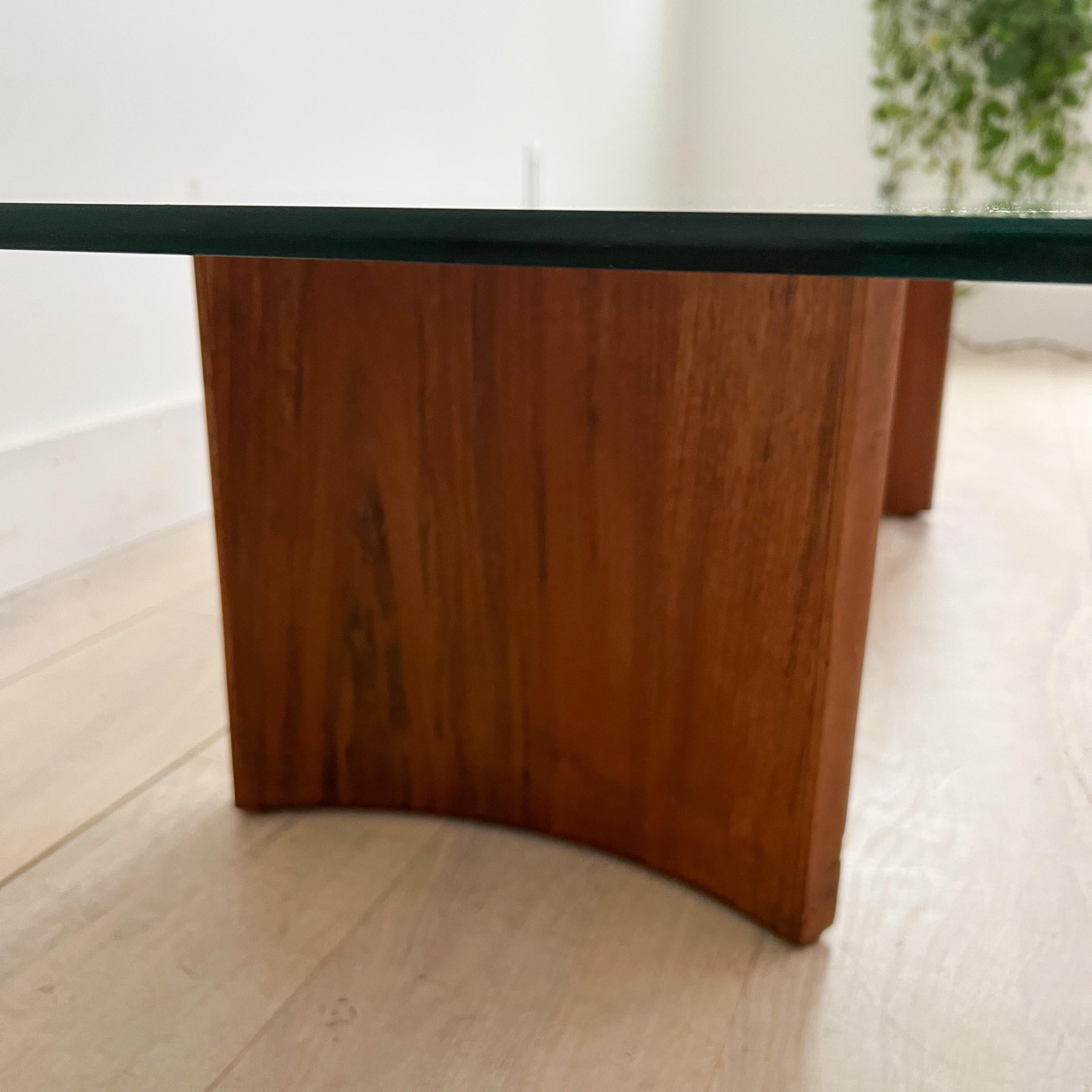 Vladimir Kagan Propeller Glass Top Coffee Table For Sale 11