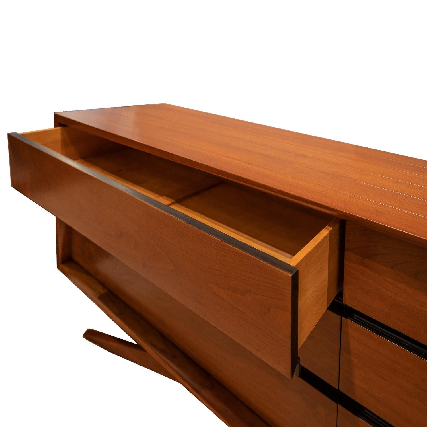 Hand-Crafted Vladimir Kagan Rare and Iconic Large Chest of Drawers in Walnut, 1950s