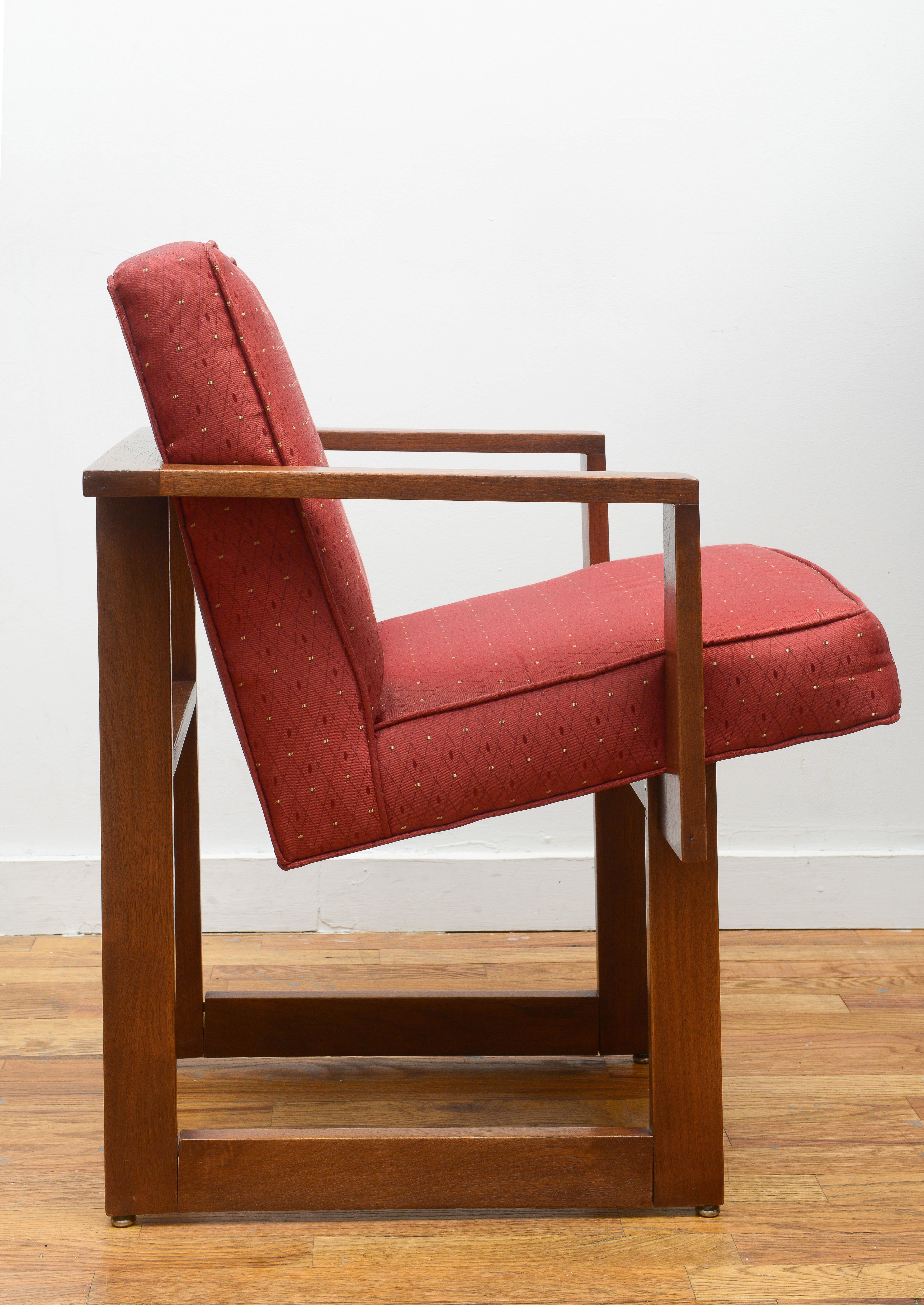 Américain Rare fauteuil «ubiste » Vladimir Kagan en chêne des années 1960 en vente