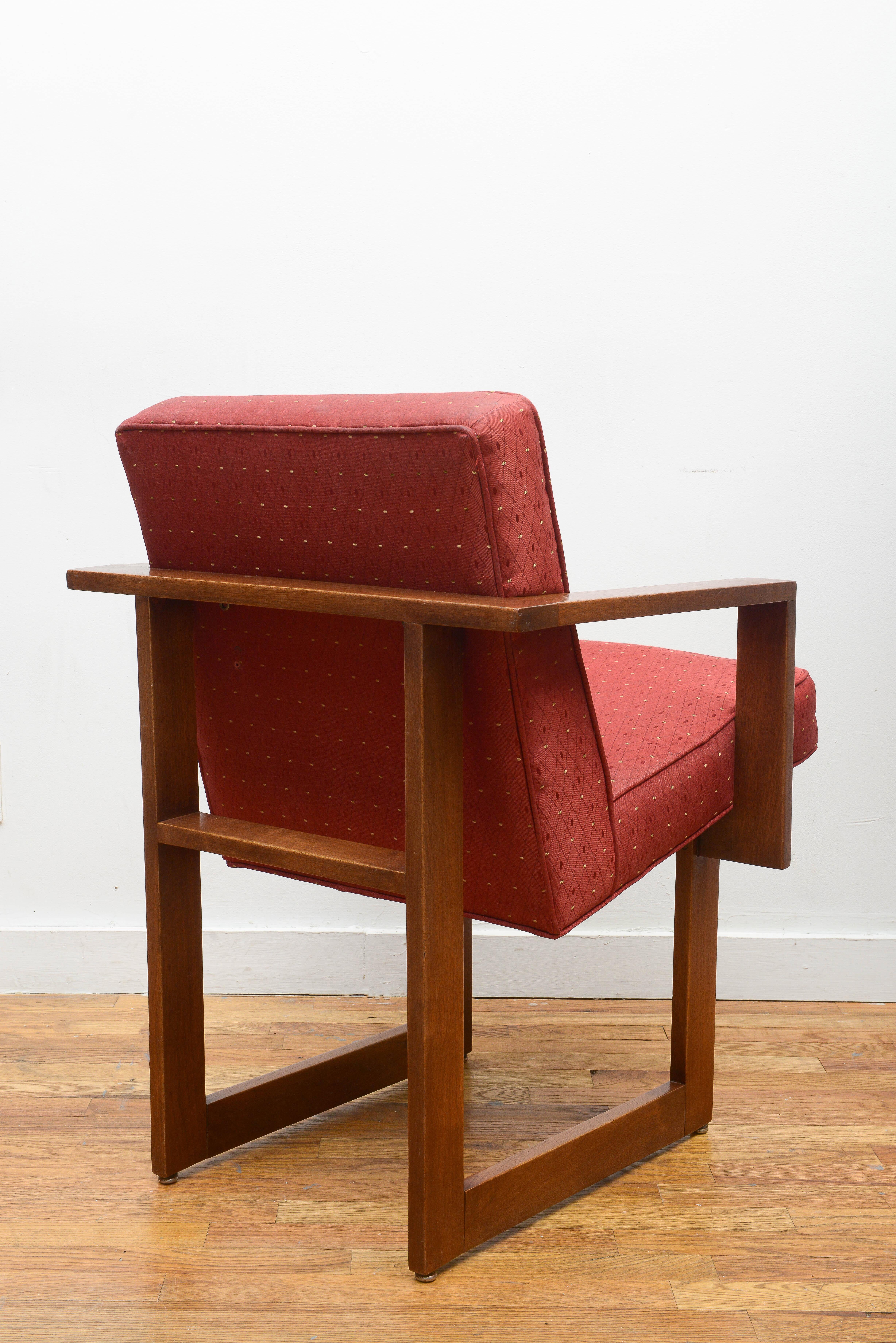 Rare fauteuil «ubiste » Vladimir Kagan en chêne des années 1960 Bon état - En vente à Brooklyn, NY