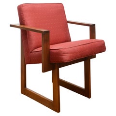 Vintage Vladimir Kagan Rare "Cubist" Armchair in Oak 1960s