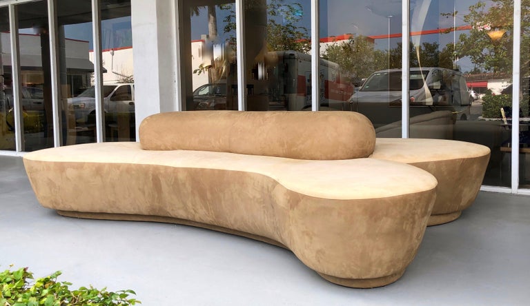 Late 20th Century Rare Double L Facing Sofa by Vladimir Kagan for Directional